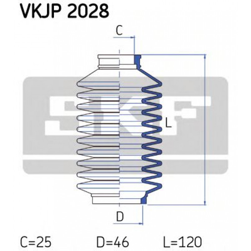 VKJP 2028 SKF - Пильовик привідного валу